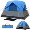 3-Person Camping Tent with Removable Floor Mat for Hiking & Travel