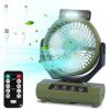 Rechargeable Oscillating Camping Fan