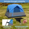 3-Person Camping Tent with Removable Floor Mat for Hiking & Travel