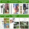 47-Pc Emergency Survival Kit – EDC Gear, First Aid & Tools with Pouch for Outdoor Adventures