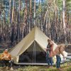 16.5' Large Teepee Bell Tent û 10-Person Waterproof Four-Season Family Tent