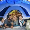 2-in-1 Instant Pop-Up Waterproof Camping Tent for 4 People