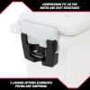 Frost Locking Stackable Utility Tool Box – Durable Plastic, 11.5" x 5.06" x 7.25"