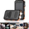 Portable Fast Charging Solar Power Bank with Flashlight