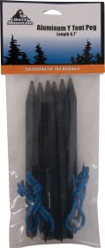 ALUMINUM Y TENT PEG (Pack: 6, Size: 6.7")