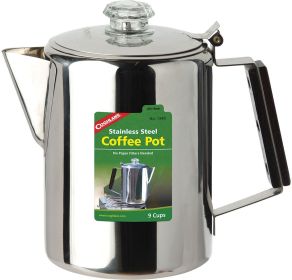 STAINLESS STEEL COFFEE POTS (Size: 9 Cups)