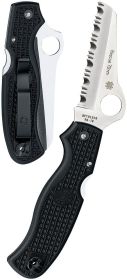 Spyderco Folding Knife Rescue 79mm (Color: Black)