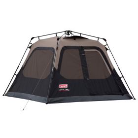 Coleman Cabin Camping Tent w/Instant Setup (Color: Black, Size: 4 person)
