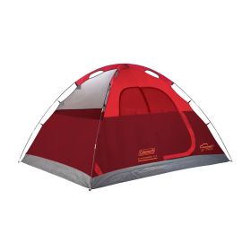Coleman Flatwoods Lightweight Dome Camping Tent (Color: Red, Size: 4 Persons)