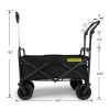Whitsunday Folding Wagon – 8″ Heavy-Duty Wheels with Push Bar (Standard Size PLUS)