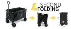 Whitsunday Moko Large Folding Wagon Cart with Aluminum Table Plate