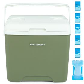Whitsunday Insulated Portable Cooler with Ice Retention Insulation (Size: 30qt)