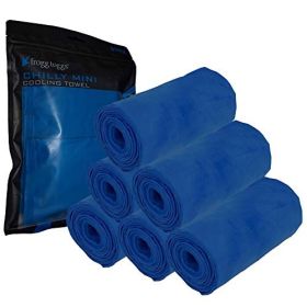 Frogg Toggs Mini Chilly™ Cooling Towels – 6-Pack (Color: Blue)
