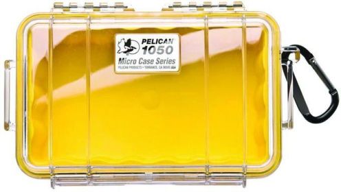 PELICAN MICRO CASE (Item: 1050, Color: Yellow/Clear)
