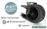 Whitsunday Folding Wagon 8" Heavy Duty Wheels with Push Bar (Standard Size PLUS)