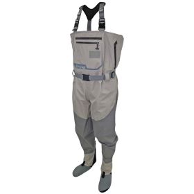 MEN'S DEEP CURRENT WADER (Color: Gray, Size: Small)