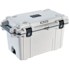 PELICAN ELITE COOLER (Color: White/Gray, Size: 70qt)
