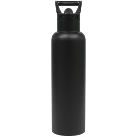VAC INSULULATED W/STRW CAP (Color: Black, Size: 21oz)