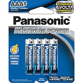 Panasonic Platinum Power Batteries (Pack: 8, Size: AAA)
