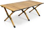 Whitsunday Outdoor Wood Grain Aluminum Camping Table