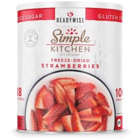 READYWISESIMPLE KITCHEN FD SLICED STRAWBERRIES - 18 SERVING CAN (Meal: As Per Picture)