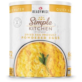 READYWISE SIMPLE KITCHEN POWDERED EGGS - 72 SERVING CAN (Meal: As Per Picture)