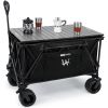 Whitsunday Moko Large Folding Wagon Cart with Aluminum Table Plate