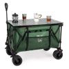 Whitsunday Moko Large Folding Wagon Cart with Aluminum Table Plate