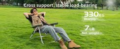 Whitsunday 4-Level Adjustment Table Portable Camping / Backpacking Chair