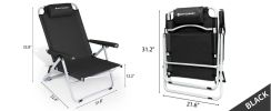 Whitsunday 4-Level Adjustment Table Portable Camping / Backpacking Chair