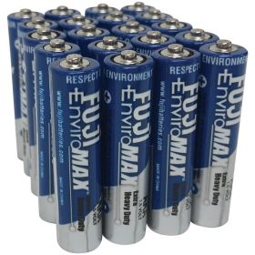 FUJI ENVIROMAX 3400BP EnviroMax AAA Extra Heavy-Duty Carbon Zinc Batteries – 1.5V (Available in 4 Pack & 20 Pack) (Pack: 20)