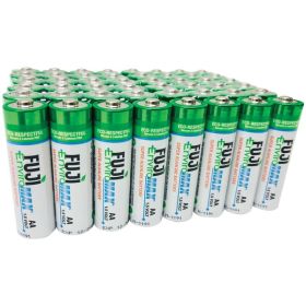 FUJI ENVIROMAX 4300BP EnviroMax AA Super Alkaline Batteries – 1.5V (Available in 2 Pack, 4 Pack, 24 Pack & 48 Pack) (Pack: 48)