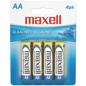 Maxell 723410 LR6/10BP AA Alkaline Batteries – Long-Lasting Everyday Power (Available in 4 Pack, 10 Pack, 16 Pack & 48 Pack) (Pack: 4)