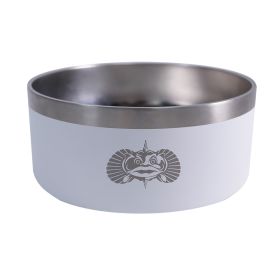 Toadfish Non-Tipping Dog Bowl (Color: White)