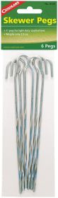 STEEL SKEWER TENT PEG 7 INCH - 6 PACK (Item: As Per Picture)