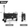 Whitsunday Collapsible Folding Wagon Garden 5“ Solid Rubber Wheels