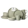 12-Piece Stoneware Dinnerware Set – Microwave & Dishwasher Safe, Non-Toxic, Stackable