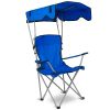Foldable Beach Canopy Chair with Sun Protection