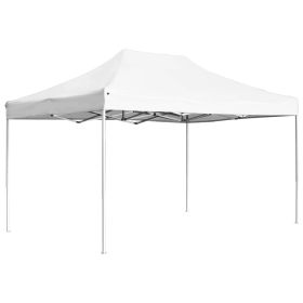 Professional Folding Party Tent Aluminum (Color: White, Size: 14.8' x 9.8')