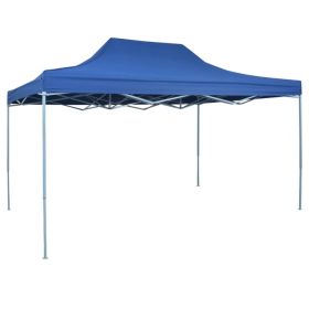 Professional Folding Party Tent (Color: Blue, Size: 9.8' x 13.1')