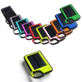 Clip-On Solar Charger – Portable Tag-Along Power for Your Smartphone (Color: Black)