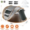 Pop Up Camping Tent with 4 Mosquito Net Windows