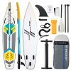 Touring Inflatable Paddle Board SUP – Includes Paddle, Backpack, Pump & Leash