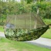 2-Person Hammock with Mosquito Net – 600 lb Load, Portable Nylon Camping Swing