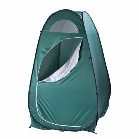 Pop-Up Privacy Shower Tent – Quick Setup, Waterproof Zipper, Portable Changing Room with Liner & Sturdy Frame for Camping & Travel (Color: Army Green)