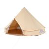 VEVOR Canvas Bell Tent, Waterproof with Stove Jack & Detachable Wall