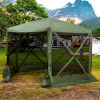 Outsunny 12'x12' Hexagon Pop-Up Party Tent Gazebo – Mesh Netting Walls & Shaded Interior