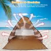 Pop-Up Beach Tent Sun Shade Shelter – Anti-UV, Waterproof with Net Window & Storage Bag for 2-3 People