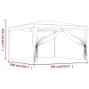 Party Tent with 4 Mesh Sidewalls