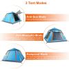 4–5 Person Pop-Up Camping Tent – Instant Setup, Waterproof with Mosquito Net Windows